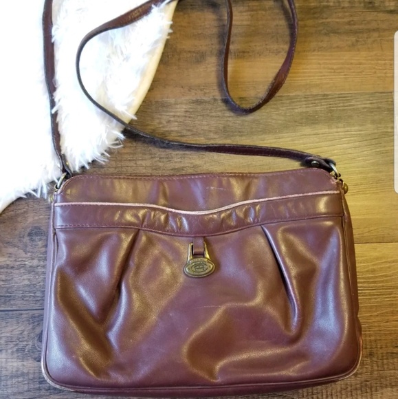 Etienne Aigner Handbags - Vintage Burgundy Brown Etienne Aigner Leather Bag